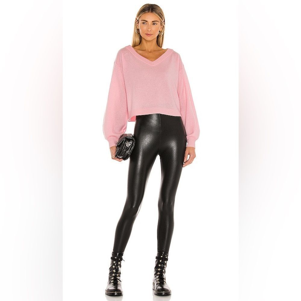 Commando Perfect Control Faux Leather Legging in Black size SP